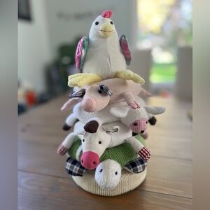 Pottery Barn Stackable Farm Plush Toy Set